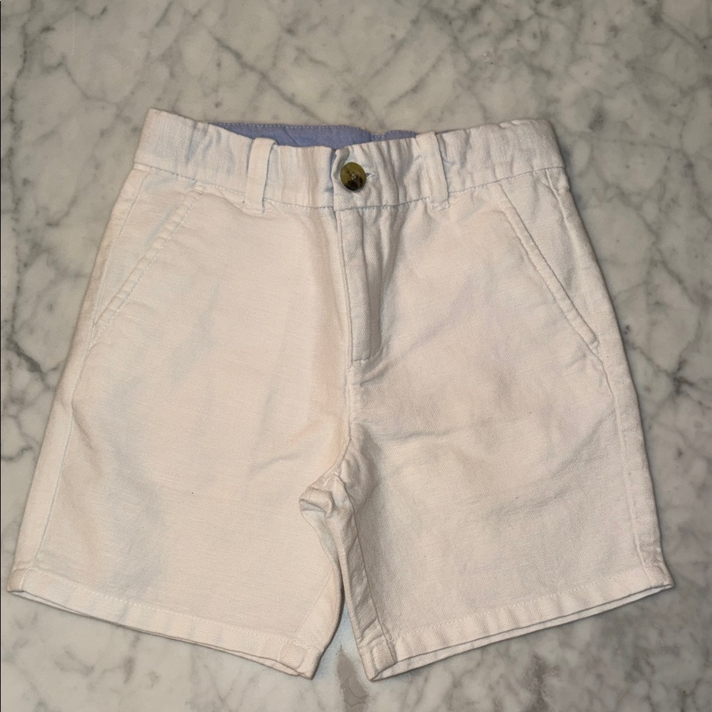 Janie and Jack White Linen Shorts 5Y